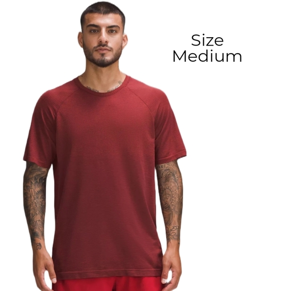 lululemon athletica Other - Lululemon men's medium Metal Vent Tech Short-Sleeve Shirt red running gym